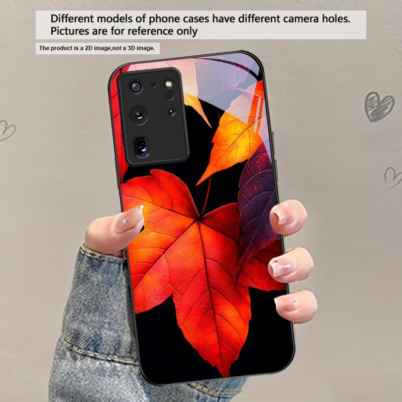 

Small pebble flowers For Samsung Galaxy S20 S21 S22 S23 Plus S24 FE S25 Ultra S26 Edge S25+ S20+ S22+ Black Glass Phone Case Galaxy S25 Edge