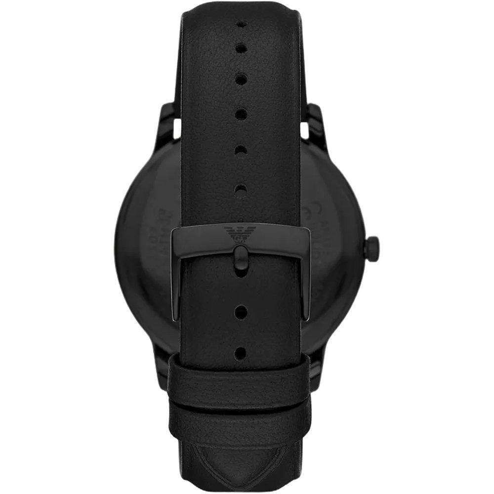 Emporio Armani AR11573 Three-Hand Date Black Leather Men’s Watch