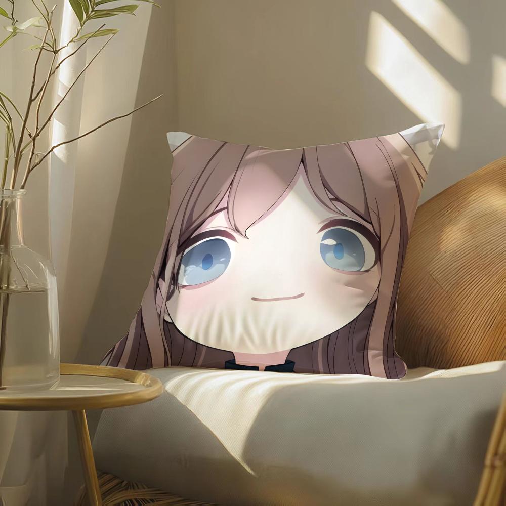 Cartoon Bang Dream! It'S Mygo!!!!!-Cute Pillow Case Double-Sided Plush Sofa Cushion Covers Organic Breathable Invisible Zipper