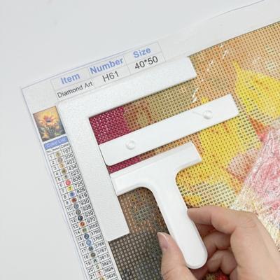 Assist Aligning DIY Diamond Painting Ruler Diamond Painting Tools Solid Color Canvas Positioning Correction Tool Alignment Tools