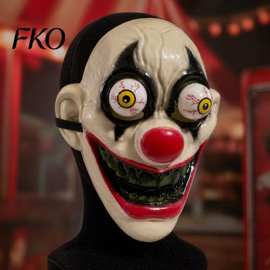 Scary Costume Accessories for Adults Halloween Horror Full Face Mask with Protruding Bloodshot Eyeballs, Party COS Prop Adult Cosplay Parties