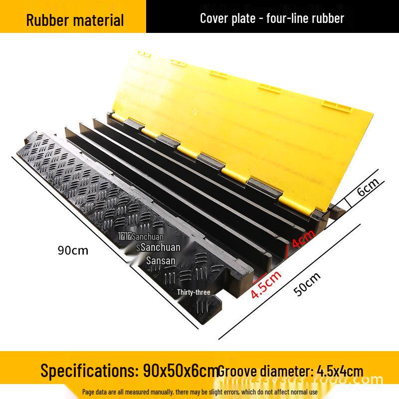Rubber and Plastic Cable Protection Speed Bump