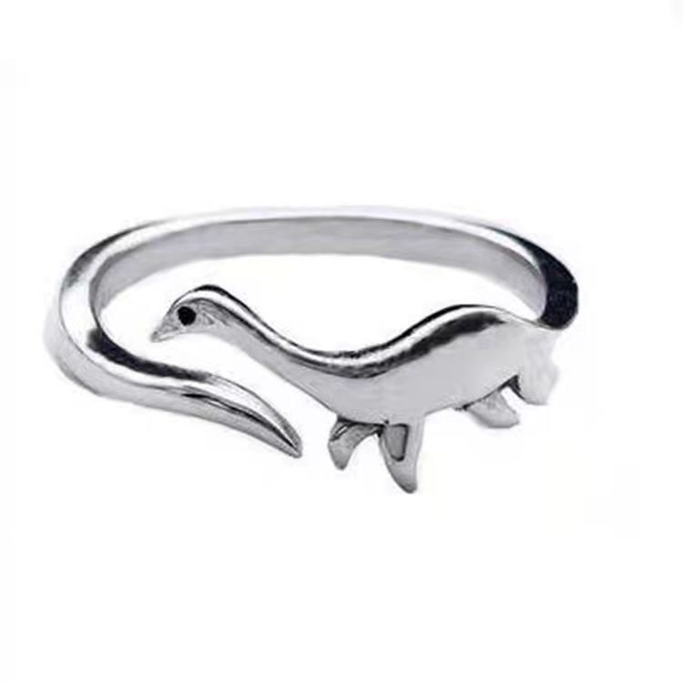Hot-selling new cute creative dinosaur shape ring, personalized Jurassic era ring