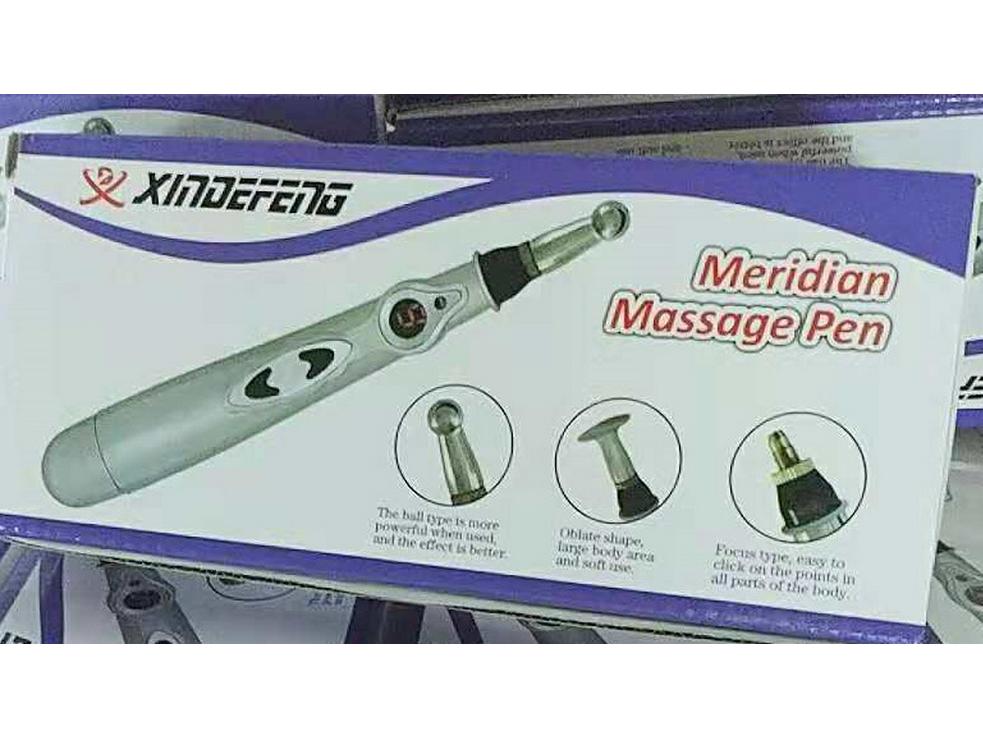 Multifunksjonell Meridian Akupunkturpunkt Massasjepenn - Automatisk Elektrisk Fysioterapiverktøy
