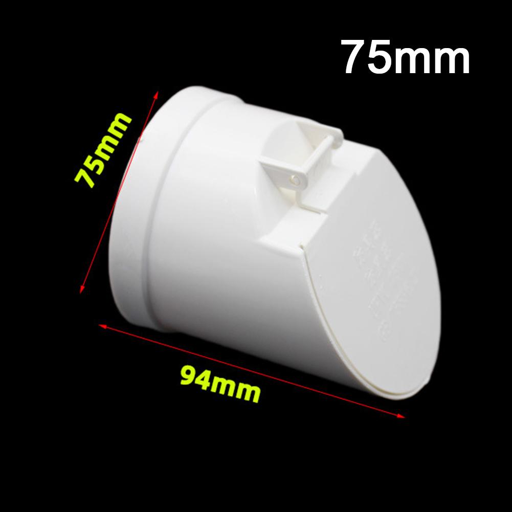 50-160mm PVC Drainage Pipe Check Valve Floor Drains Auto Closing Displacement Valve Cover For Sewage Pipe Septic Tank Plumbing