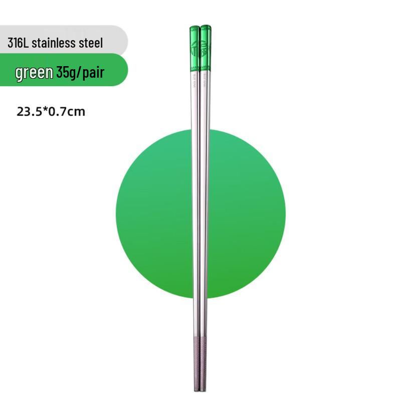 777 Painted 316L Stainless Steel Chopsticks