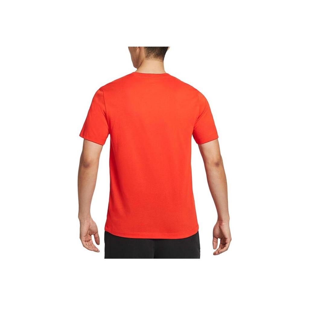 Nike Round Neck Fashion Versatile Short Sleeve Breathable T-Shirt Men Tops Orange HJ3465-633