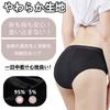 Raiplus Women's Sanitary Panties, Period Panties, Underwear Set, Black, 1 Piece, Medium