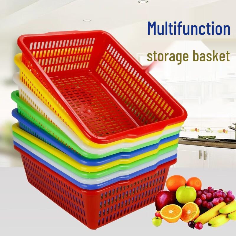 Debo Rectangular Plastic Kitchen Drain & Storage Basket
