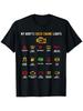 Men'S T-Shirt Showcasing a Print of The My Body Fault Indicator Light, Featuring