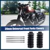 2 Pcs Motorcycle Front Fork Guards Covers Shock Absorbers Boots 39mm Universal for Harley Sportster XL883 1200 for ATV UTV Automotive Parts