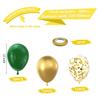 12inch-50/60pcs Green Pink Gold Latex Balloon Set with Confetti, Suitable for Weddings, Birthdays, Pop Parties, Bridal Showers