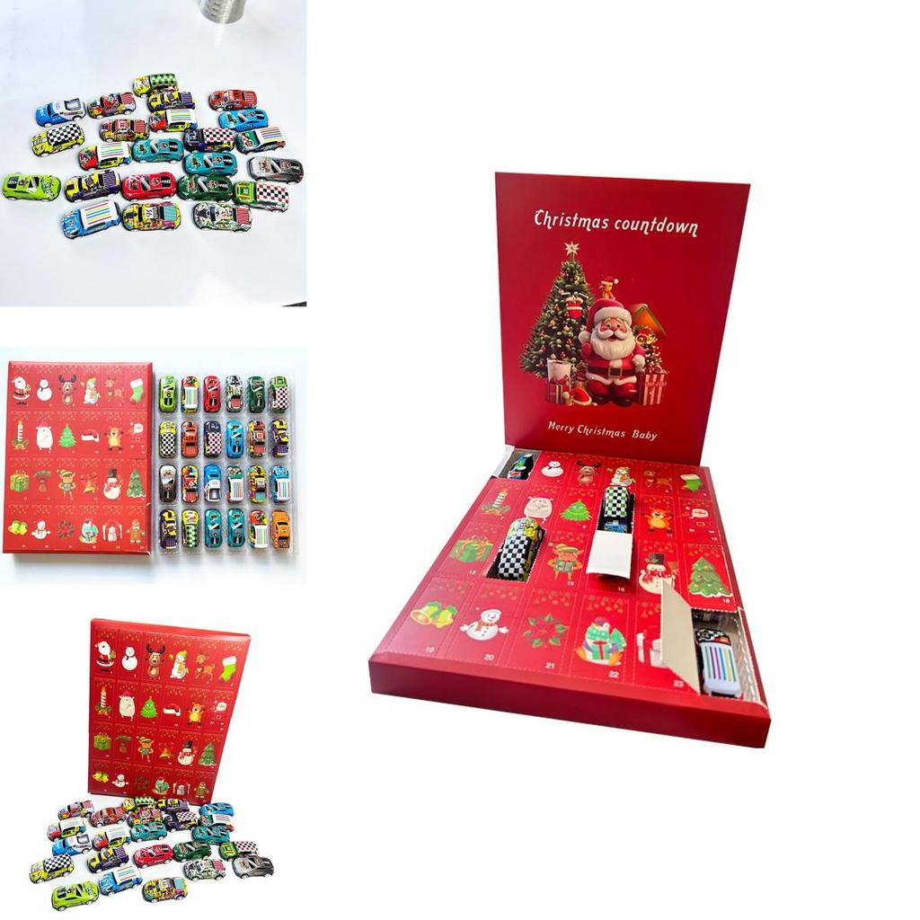 Świąteczny Kalendarz Adwentowy Niespodzianka Wyścigowa Blind Box Zabawki dla Dzieci i Dorosłych