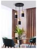 Nordic Wrought Iron & Solid Wood Bedside Pendant Lamp - Multicolor, Creative Fresh Design