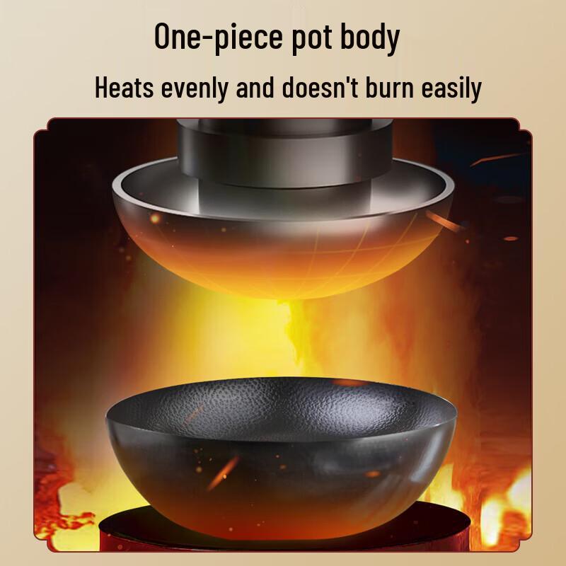 SUPOR Refined Iron Hammered Non-Stick Wok