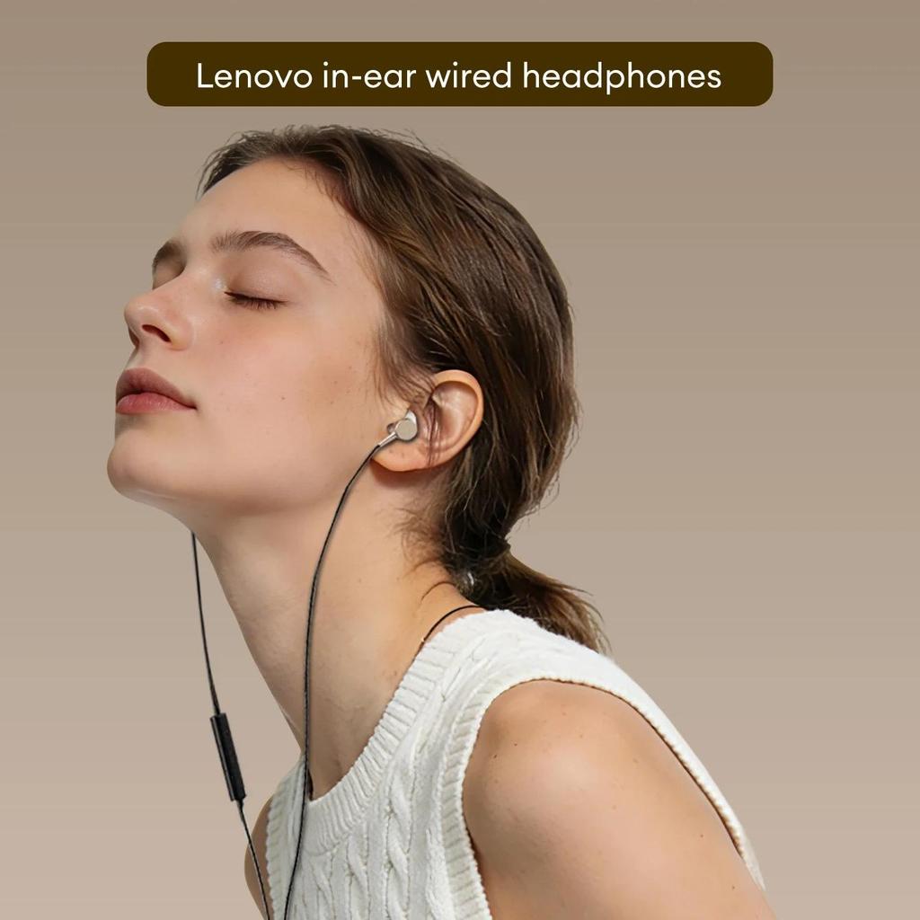 Original Lenovo YF31 Soft Fit In-Ear Wired Earphones Gaming Headphone Type-C/3.5mm 360° Surround Sound Ultra-low Latency Earbuds With Mic NEW