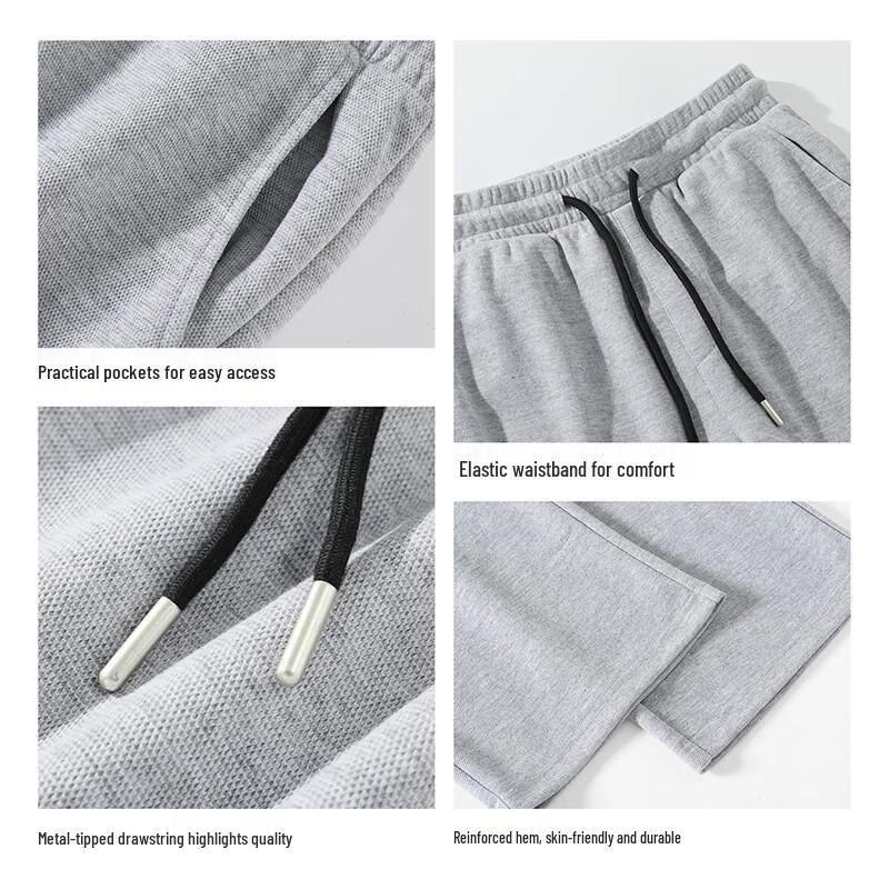 Warrior Men's Casual Loose Straight-Leg Trousers