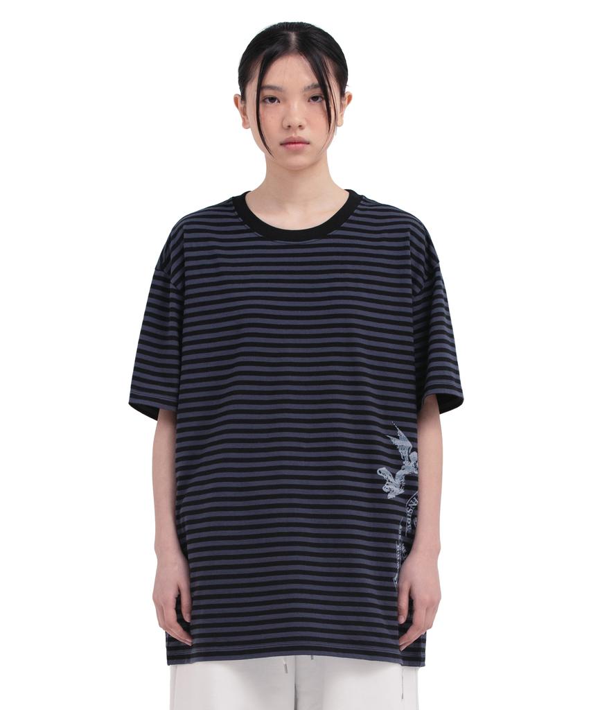 Depeugameoncheu Stripe Devil T-Shirts