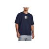 Under Armour Split Logo Print Loose Training T-Shirt Men Tops Dark-Blue 1379557-410
