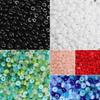 105Pcs 3x6mm Flat Round Beads Multi-clolor Mixed Color Loose Beads Opaque Smooth Glass Crystal Beads DIY Jewelry Making