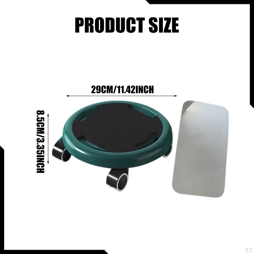 Abdominal Disc Wheel Roller Muscle Plate 4 Universal Wheels Exercise
