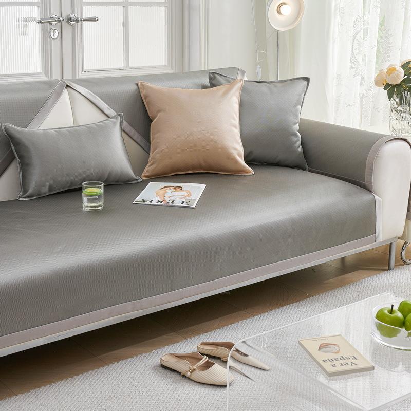 New Sofa Cushion Universal Ice Silk Sofa Cushion For All Seasons, Anti-Cat Scratch Sofa Mat Seat Cushion Non-Slip