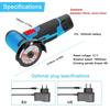 12V Cordless Electric Angle Grinde Mini Polishing Grinding Machine Diamond Cutting Power Tool for Metal and Stone Projects