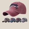 Three-dimensional letter embroidery soft top baseball cap for men and women summer street couple cap showing small face