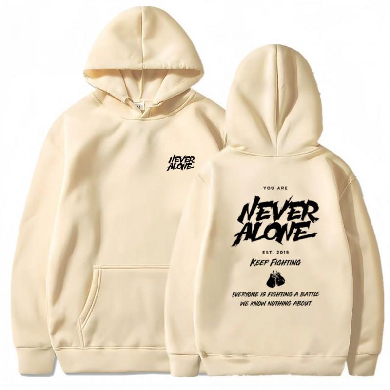 Unisex Hooded Sweatshirt With Front Pocket Print Loose Fit Long Sleeve Casual Winter Top