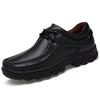 Hand-stitching Genuine Leather Men Casual Shoes Comfty Driving Sneakers Non-Slip Outdoor Man Hiking Shoes Comfy Treking Footwear