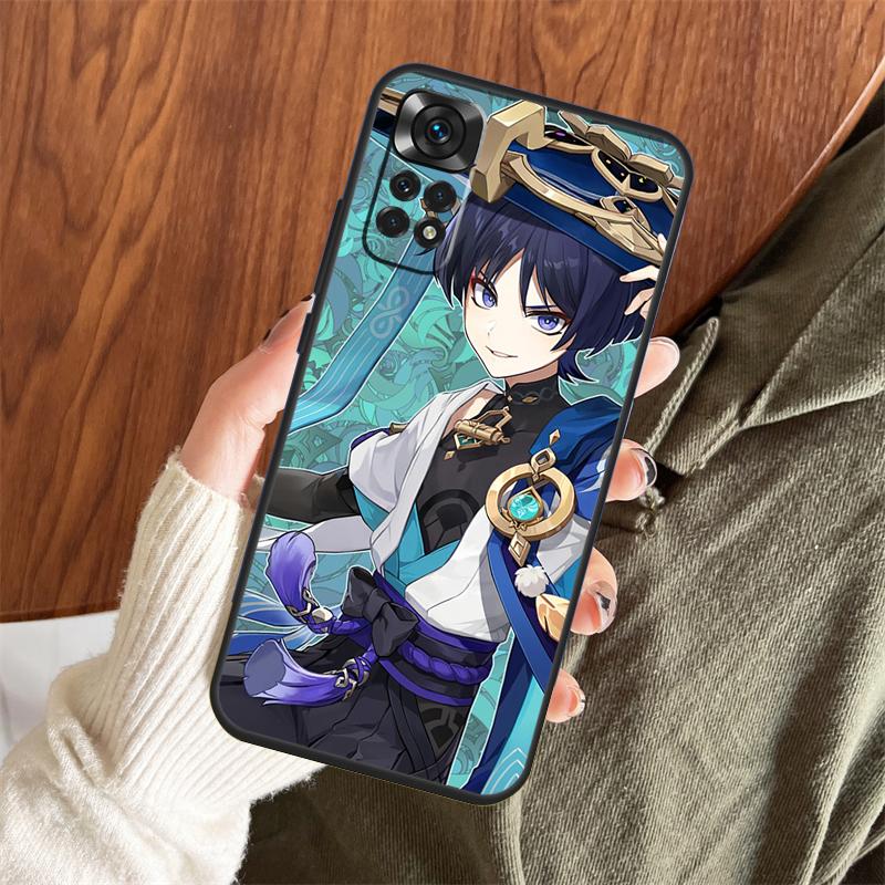 Genshin Impact Wanderer Case For Xiaomi Redmi 9 10 9A 9C 9T 10A 10C Cover For Redmi Note 11 12 8 9 10 Pro 10S 11S