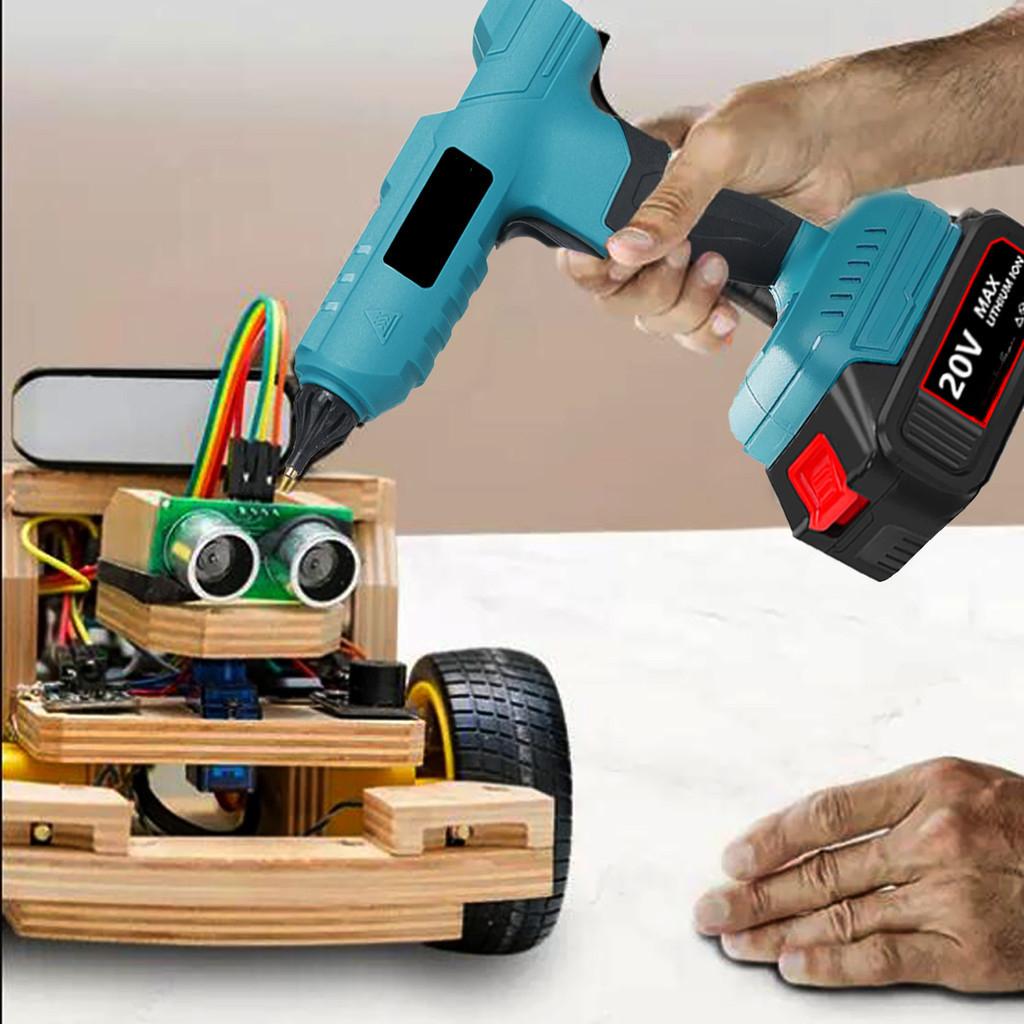 Portable Electric Hot Melt Glue Gun Cordless Electric Hot Melt Welding Air Gun Household Handicraft DIY Repair Tool