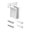 Pack of 6 Sturdy Plastic Wall Mount Brackets for Wire Shelving Systems With 12 Screws Secure Storage Shelf Support