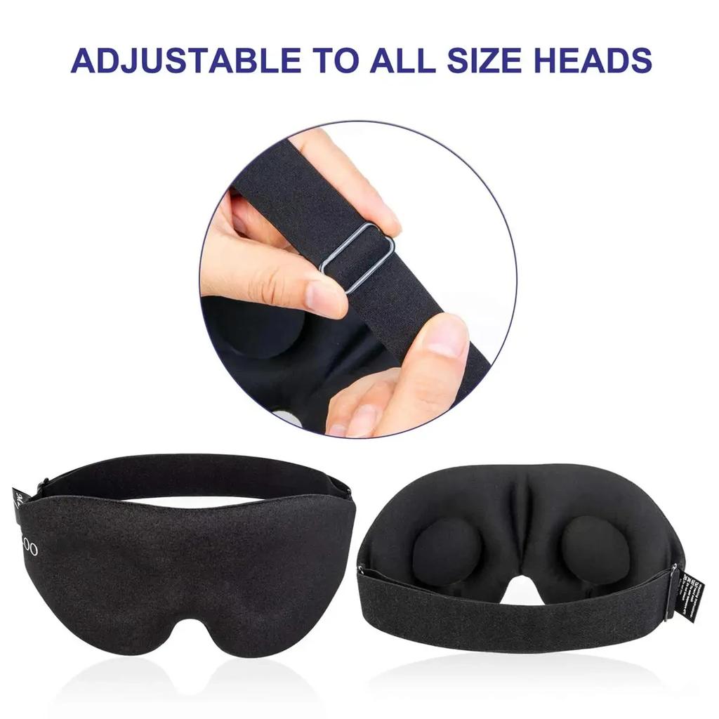 Eye Mask for Sleeping 3D Contoured Cup Blindfold Concave Molded Night Sleep Patch Block Out Light with Women Men