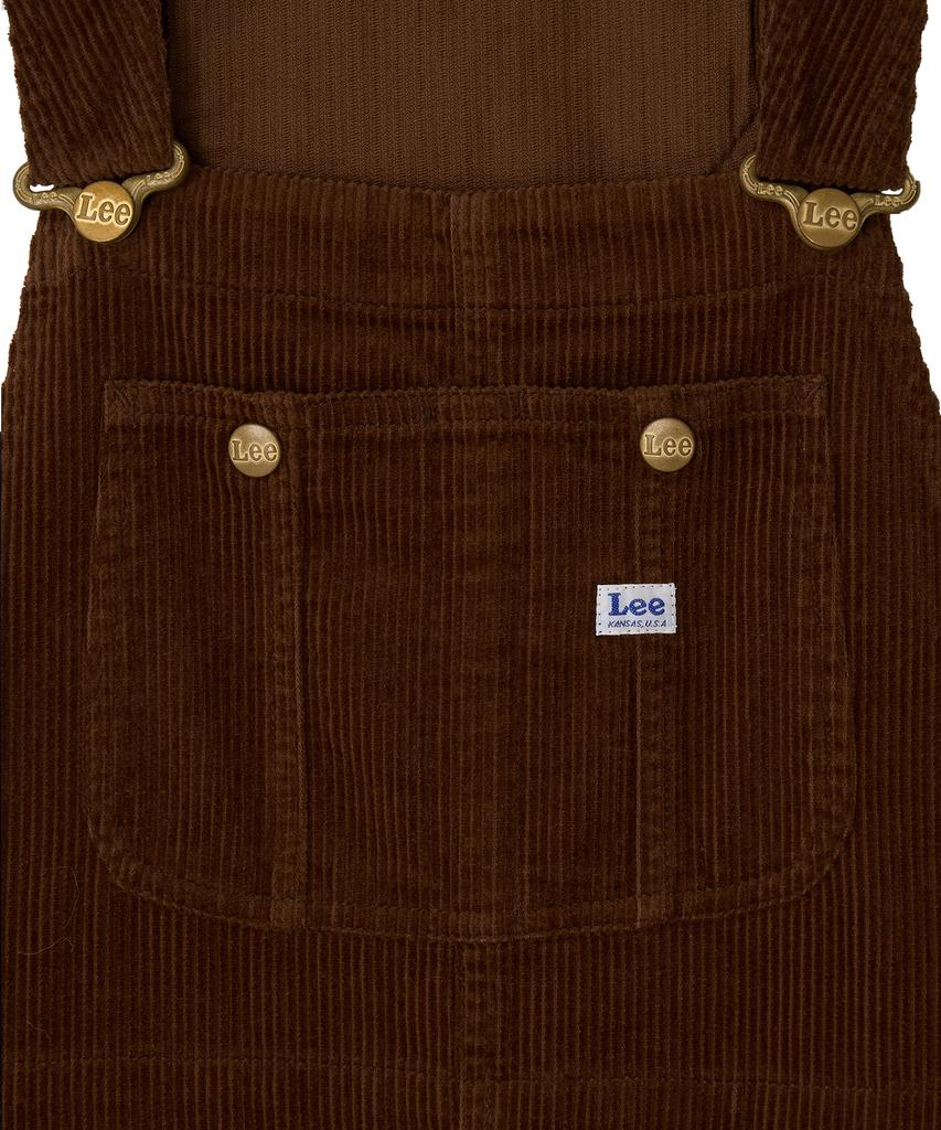 Lee Corduroy Overalls Dress Brown