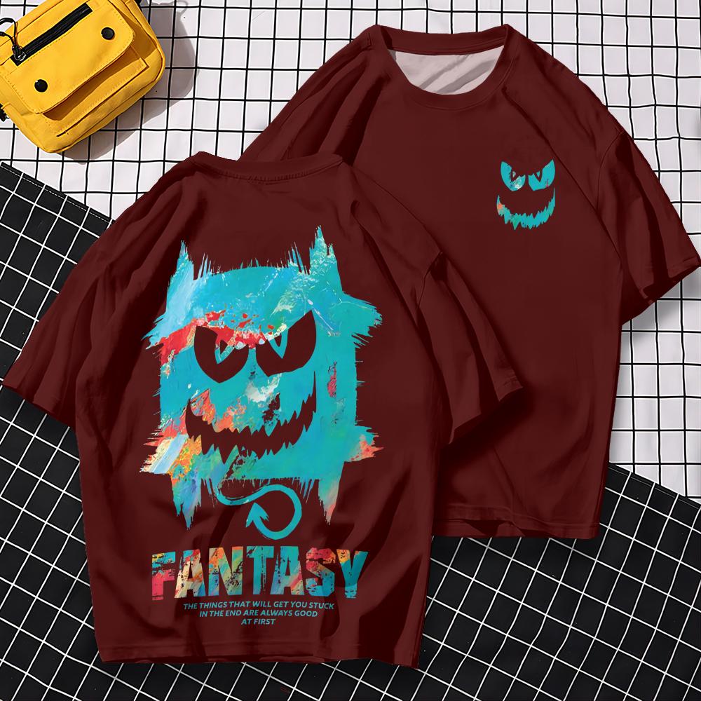 Summer Trendy Men's T-Shirt 3d Anime Cartoon Print Short Sleeve T-Shirt For Men Casual Tee Loose Oversized T Shirts 2024 New Top