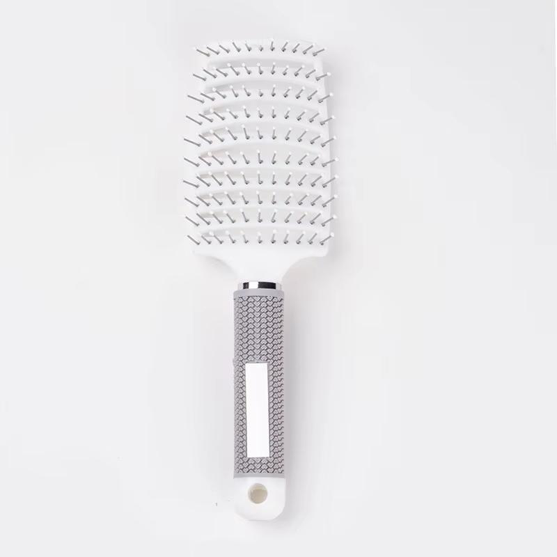 Factory  Curved Vent Brush Curly Bristle Nylon Brush Wet and Dry Detangling Massage Hair Comb
