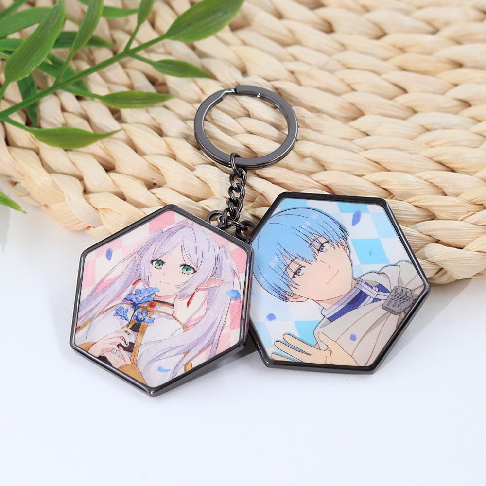 Frieren: Portachiavi Specchio Double-Sided Anime Beyond Journey's End - Accessorio Regalo Creativo
