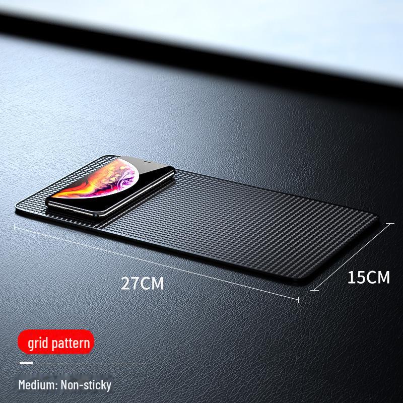 Bil Anti-Slip Matta: Telefonhållare, Prydnader, Förvaring, Solskydd och Värmebeständighet.