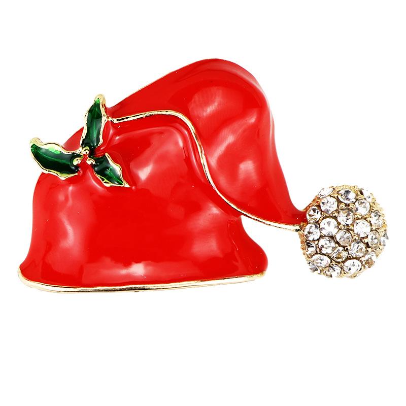 Christmas Brooch Set Santa Snowman Tree Pin Popular In Europe & US | Festive Lapel Pins for Xmas Sweater Decoration Men Women Body Accessories