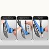 9PCS/Set Propelling Pencil Stationery Ruler Set Plastic Measuring Ruler Protractor  Students