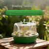 Round 13-Hole Seedling Tray Set: Includes Three Gardening Pots for Succulent Sowing, Leaf Cutting, Moisture Retention, and Heat Preservation.