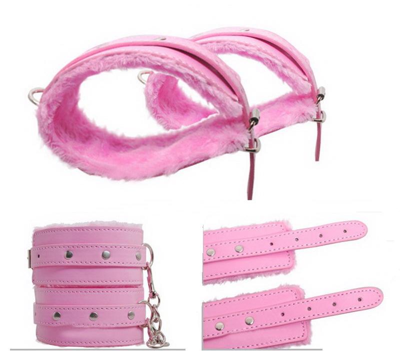7 sztuk/zestaw PU Leather Sex Bondage Set Zabawki Przytrzymujące Sex Zabawki Kajdanki Wiązana Lina Bicz Kołnierz Zabawki Erotyczne