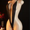 Nové Sexi Spodní Prádlo Sexy Pokušení Šněrovací Tříbodové Spodní Prádlo Leopardí Vzor Odhalená Prsa Bez Zad Krční Body Set