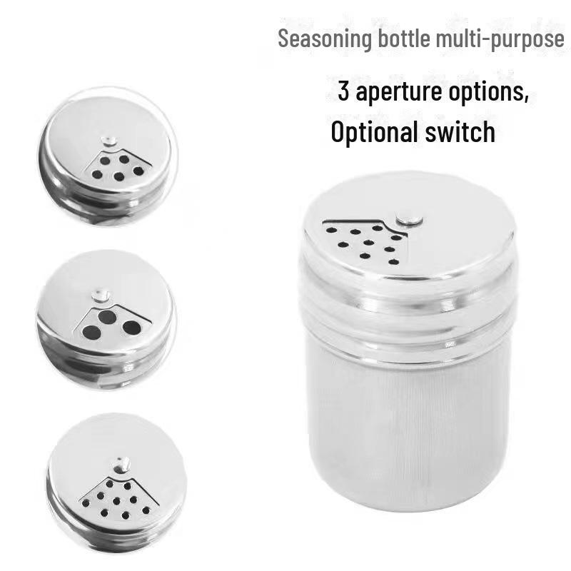 Stainless Steel Sealed Pepper Shaker and Seasoning Jar Set
