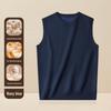 Men's Wool Modal Sweater Vest - Velvet Lined, Warm & Thick for Autumn/Winter