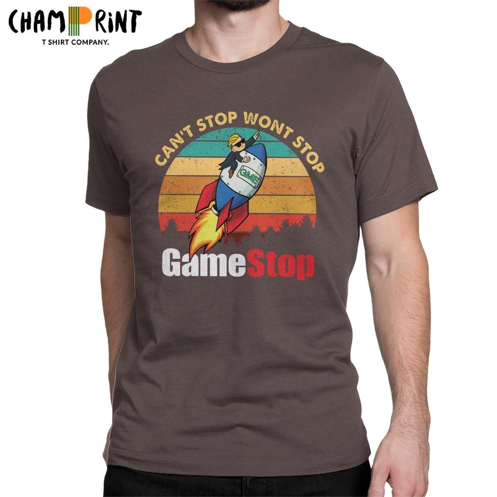 חולצות טי לגברים של Gamestop Street אלון מאסק רדיט Wallstreetbets Gme Wsb חולצת טי מניות סטונקס