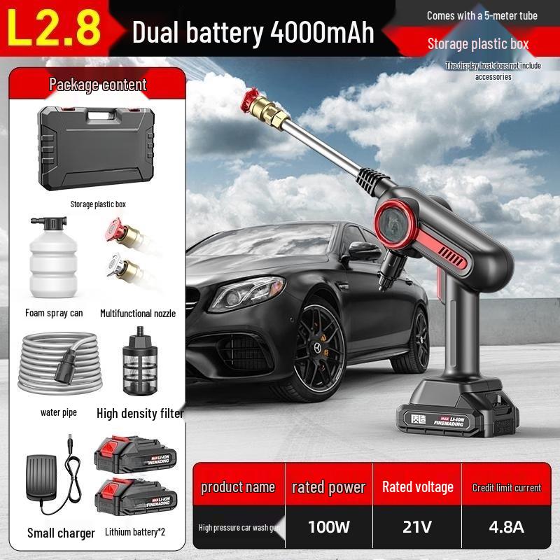 TURBOSUN Cordless High-Pressure Car Washer CN plug (adapter included)