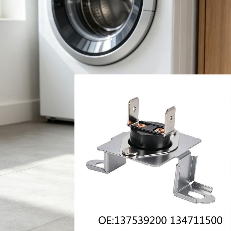 Metal Dryer Thermal Cutoff Component with a Formed Mounting Bracket For 137539200 134711500 Temperature-Protection System Service Work
