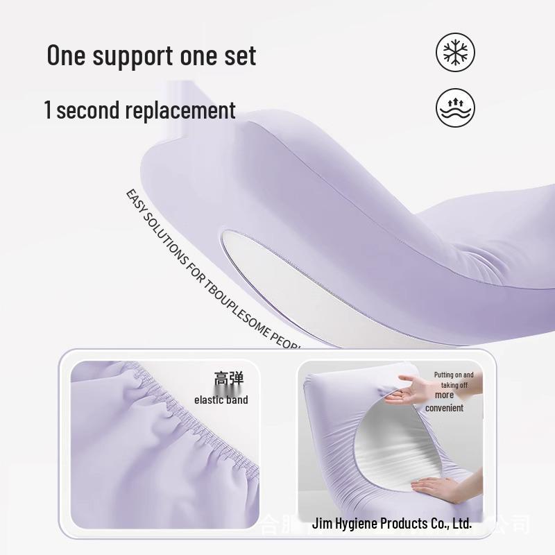Stain-Proof Elastic Disposable Pillowcase for Travel & Hotel, Thickened & Enlarged